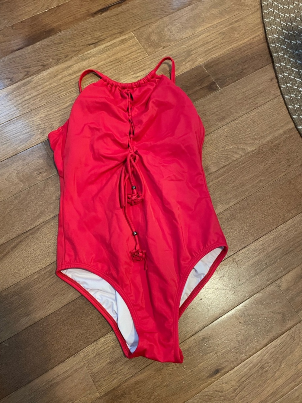 VENUS Bright Red Strappy One-Piece Swimwear